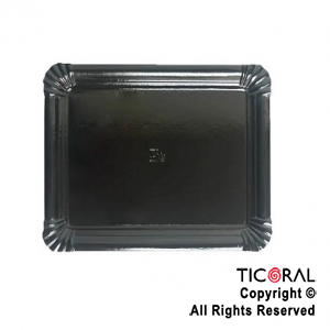 BANDEJA LAMINADA N.04 23 x 28 CM NEGRO x 10
